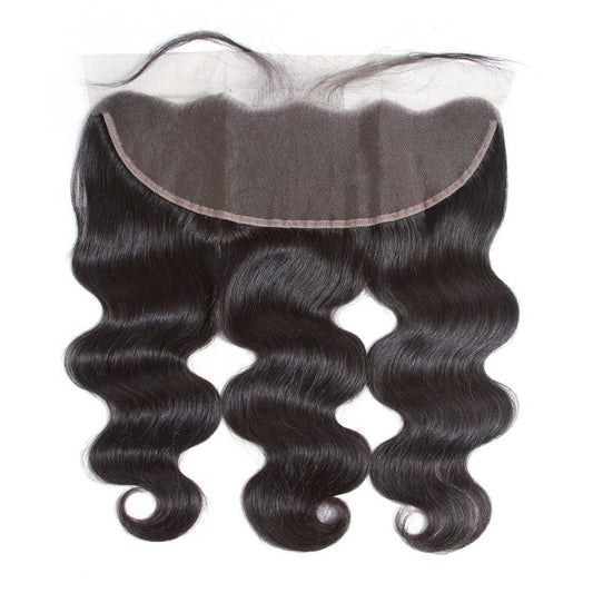 Rawthentic 13x4 Lace Front Closure Body Wave 100% Remy Human Hair Transparent Lace Pre Plucked