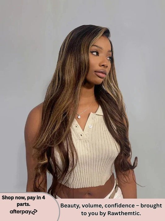 Madison Brown Hair With Blonde Highlights Glueless Wig