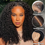 Rawthemtic Ready To Wear M-Cap 9x6 Pre Max Part Max Lace Kinky Curly Glueless Wigs