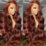 Rawthentic Super Deal #33 Reddish Brown Colored 13x6 Lace Front Human Hair Wigs Ekane Recommend