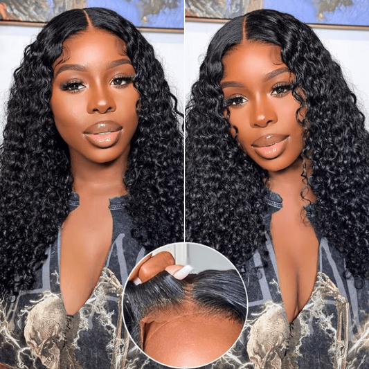 Rawthentic 6x4 Pre-Styled Lace Ready To Wear Glueless Jerrry Curly Human Hair Wigs