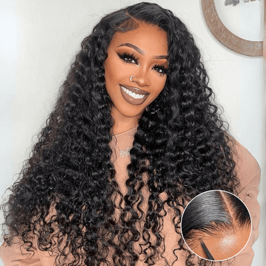 Rawthentic 6x4 Pre-Styled Lace Ready To Wear Glueless Water Wave Human Hair Wigs