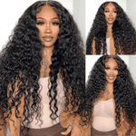 Rawthentic 13X4 Undetectable HD Full Frontal Lace Human Hair Wigs Water Wave 5x5 HD Lace Closure Wigs