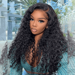 Rawthentic Transparent 13x6 Lace Front Human Hair Wigs Raw Indian Water Wave 5x5 closure wigs