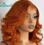 Rawthemtic Special Customise Ginger Color 13*4 12inches body wave 210% denisty wig