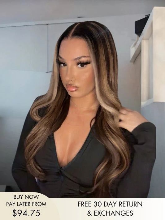 Astrid Blonde Highlights Loose Waves Wig