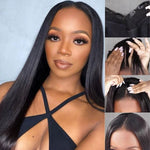 Rawthentic  Straight Vpart Wigs No Leave Out Natural Scalp Protective Wigs Beginner Friendly