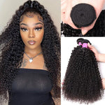 Rawthentic Brazilian Jerry Curly Hair 1 Bundle Remy Hair Weft Weave Extension